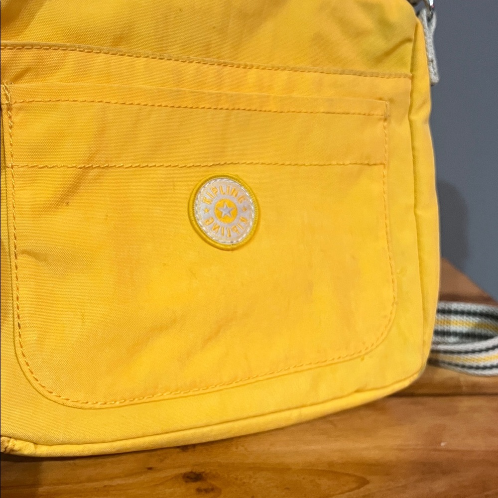 Kipling yellow Syro nylon crossbody bag - Picture 4 of 4